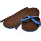 Sandale bleu / chocolat