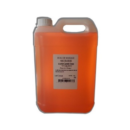 Huile de massage orange-cannelle 5L